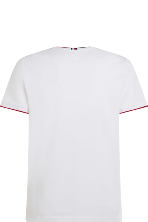 メンズ Tommy Hilfigerのトップス Tommy Hilfiger White T-shirt With Mini Logo