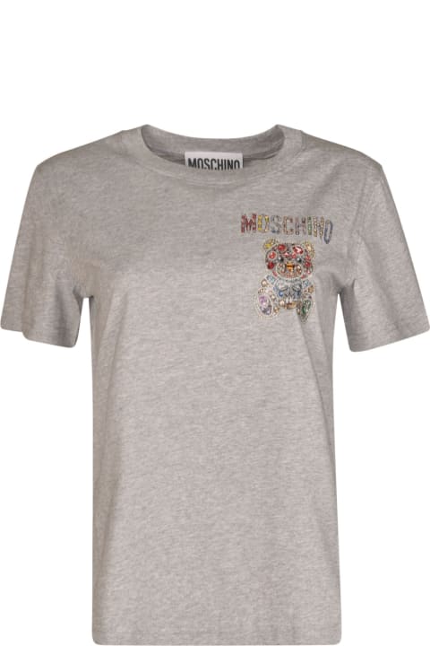 Moschino Topwear for Women Moschino Embellished Bear T-shirt
