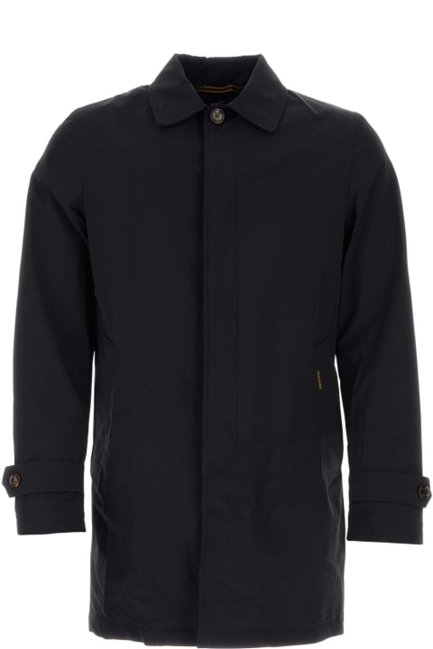 Moorer Coats & Jackets for Men Moorer Midnight Blue Nylon Vittor Overcoat