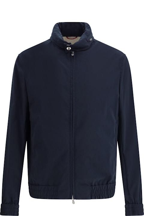 Brunello Cucinelli Coats & Jackets Sale for Men Brunello Cucinelli Water-repellent Jacket With Removable Hood