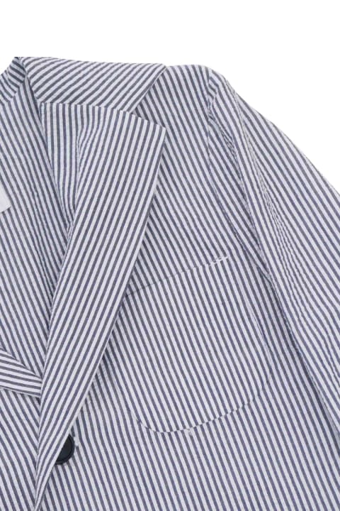 Homeware Il Gufo Striped Patterned Single-breasted Blazer