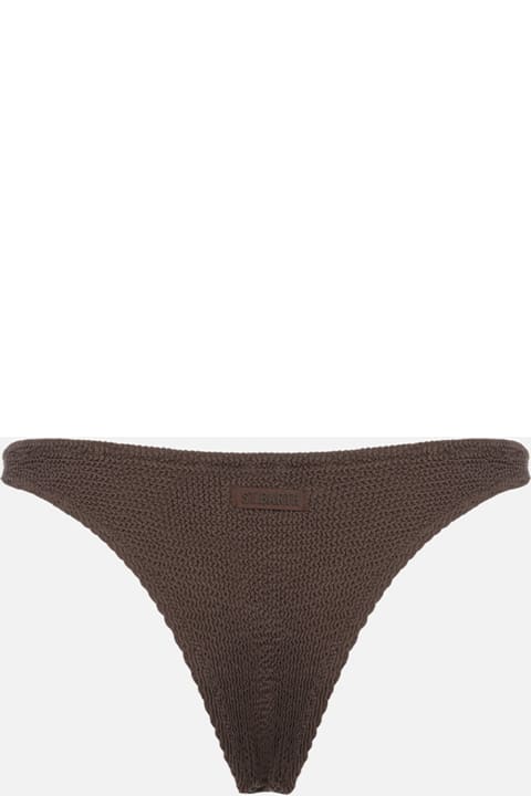 Homeware MC2 Saint Barth Woman Brown Classic Crinkle Swim Briefs Elise
