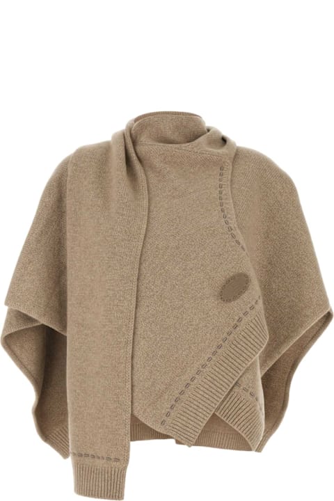 Fendi Clothing for Women Fendi Cappuccino Cashmere Poncho