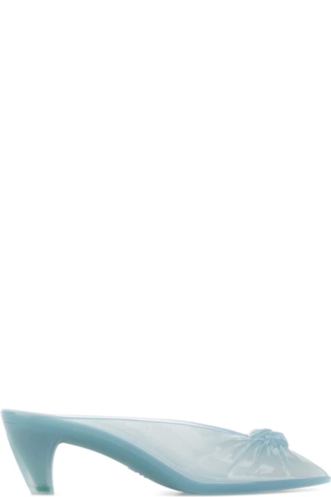 Chloé Light Blue Rubber Chloã© Jelly Mules