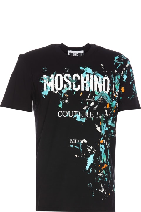 メンズ新着アイテム Moschino Painted Effect T-shirt