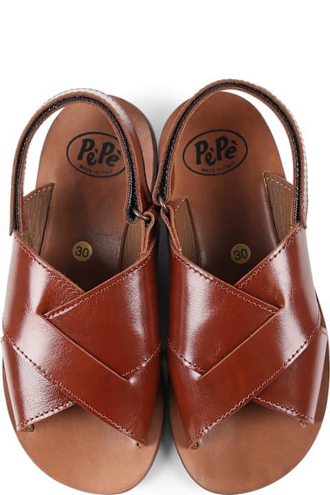 Homeware Pèpè Brown Sandals For Girl