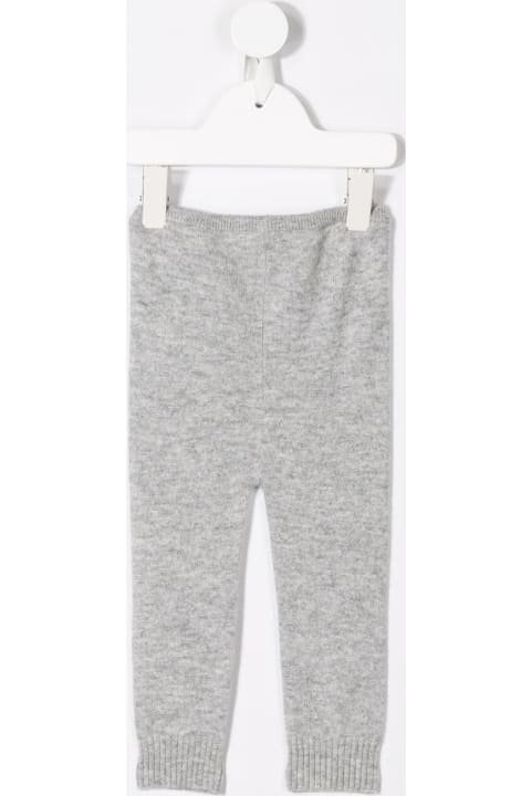 Bottoms for Baby Girls Bonpoint Grey Cashmere Leggings