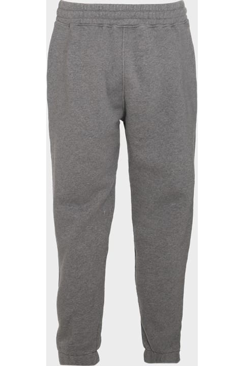 Maison Kitsuné Fleeces & Tracksuits for Men Maison Kitsuné Grey Cotton Pants