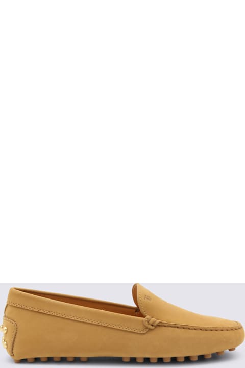 Tod's Camel Leather Loafers