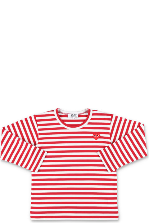 Red Heart Striped T-shirt