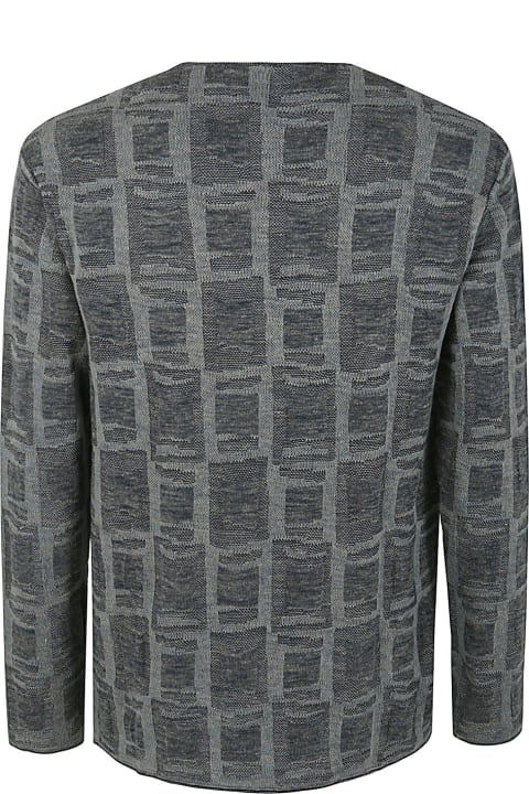 Giorgio Armani Sweaters for Men Giorgio Armani Jacquard Crew Neck Sweater