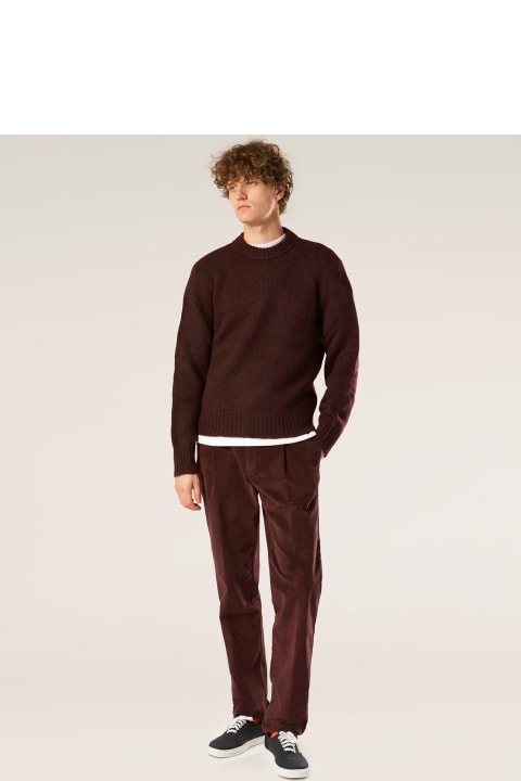 Homeware doppiaa Aappio Burgundy Wool And Alpaca Sweater