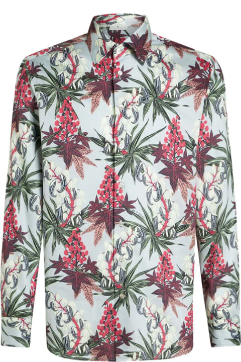 Etro Shirts for Men Etro Printed Poplin Shirt