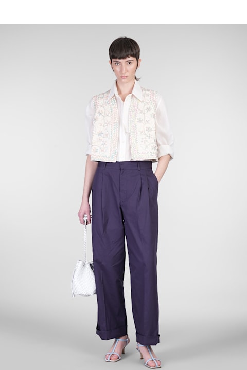 Antik Batik Topwear for Women Antik Batik Angelo Shirt In White Cotton