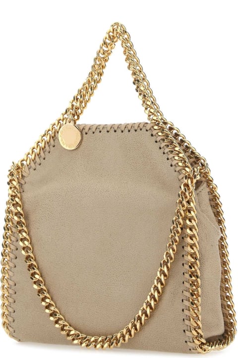 أدوات منزلية Stella McCartney Sand Shaggy Deer Micro Falabella Handbag