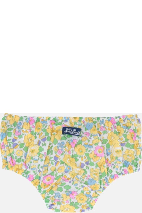 Bottoms for Baby Girls MC2 Saint Barth Infant Bloomers Pimmy With Betsy Print | Made With Liberty Fabric