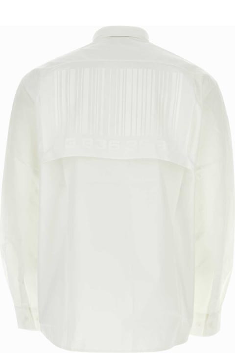 VTMNTS Shirts for Men VTMNTS White Cotton Oversize Shirt