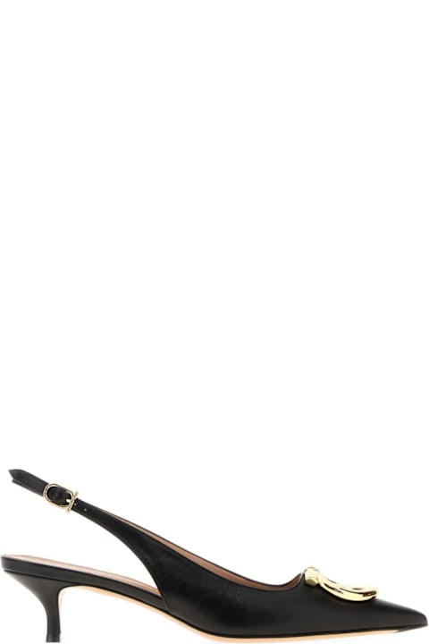 Ferragamo for Kids Ferragamo Black Leather Sara 40 Pumps