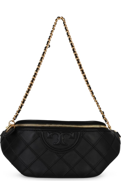 Fashion for Women Tory Burch 'fleming' Black Leather Fanny Pack