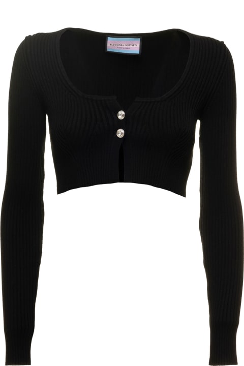 Rib Knit Crop Cardigan