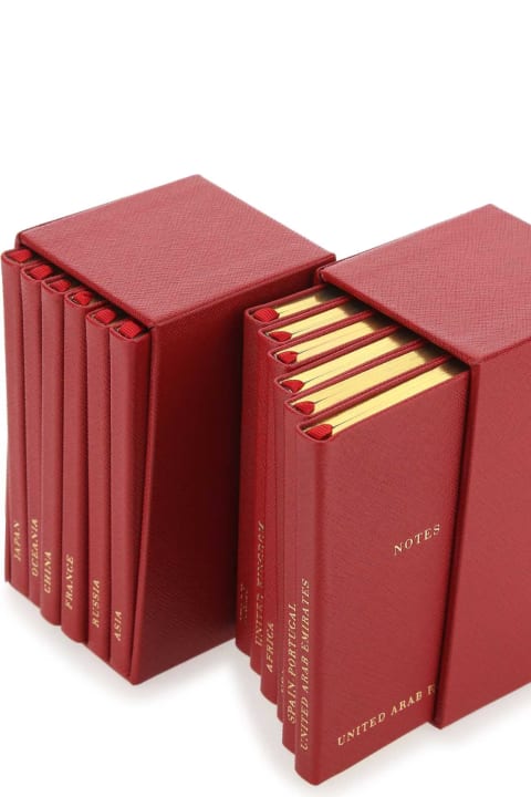 Fashion for Men Prada Red Leather Notebook Set