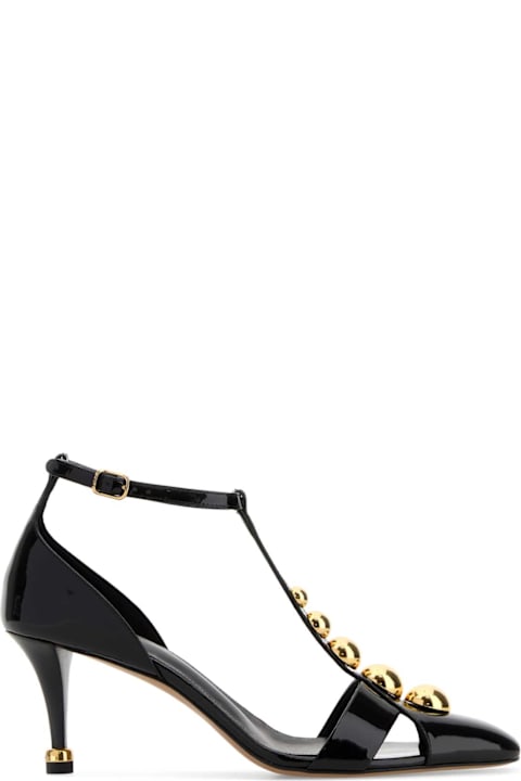 Chloé Black Leather Cleia Sandals