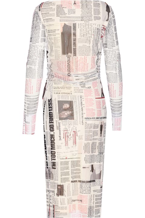 Patrizia Pepe for Women Patrizia Pepe Printed Transparent Dress