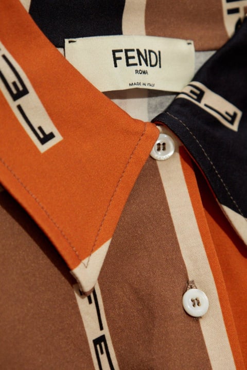 Fendi Sale for Women Fendi Ff Motif Short Sleeved Polo Shirt