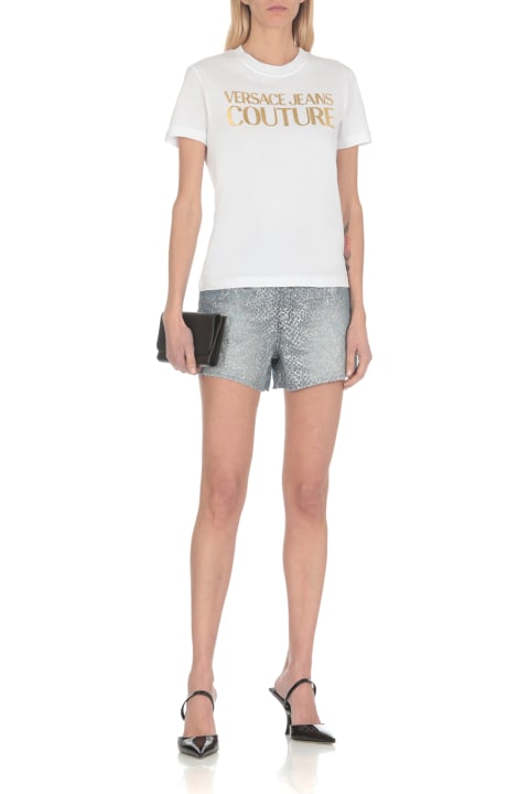 Homeware Versace Jeans Couture Logo Printed Crewneck T-shirt