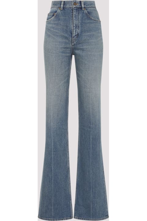 Saint Laurent Jeans for Women Saint Laurent 70's High Waist Straight Leg Jeans