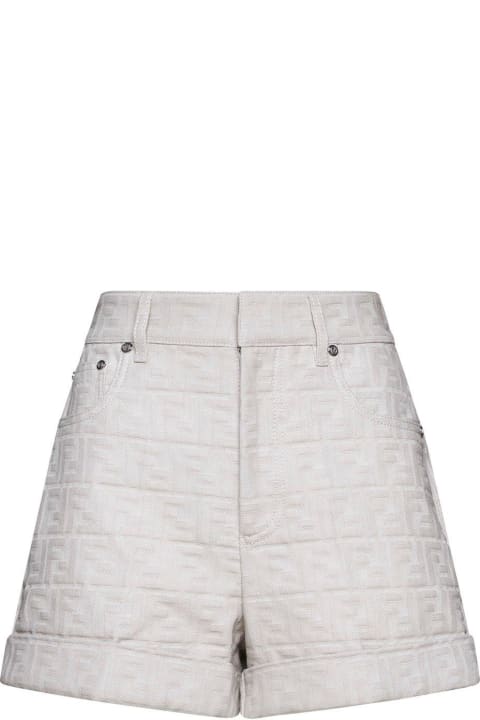 Fendi Pants & Shorts for Women Fendi Ff Jacquard Shorts