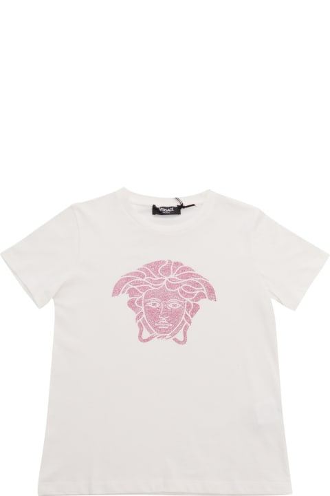 T-Shirts & Polo Shirts for Girls Versace T-shirt With Medusa Logo