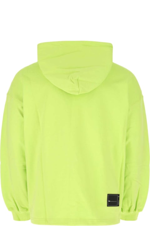 أدوات منزلية WE11 DONE Fluo Green Cotton Oversize Sweatshirt