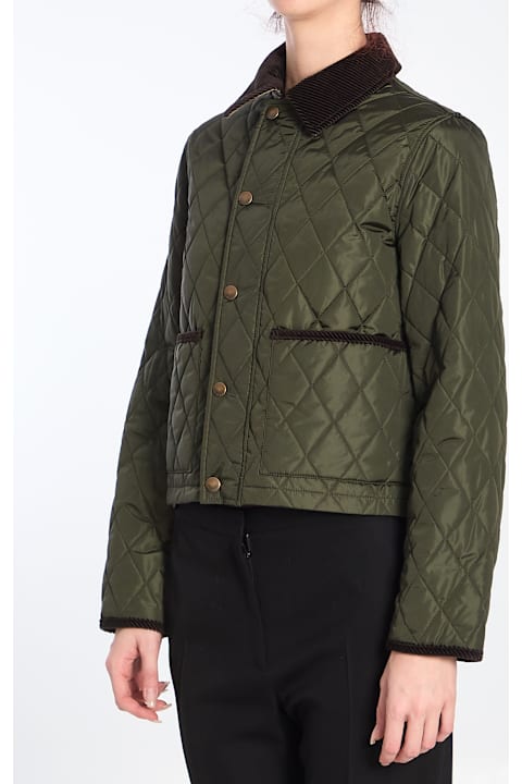 Homeware Burberry Cropped Quilted Jacket