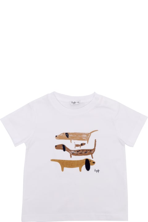 ベビーボーイズ Il GufoのTシャツ＆ポロシャツ Il Gufo White T-shirt With Prints