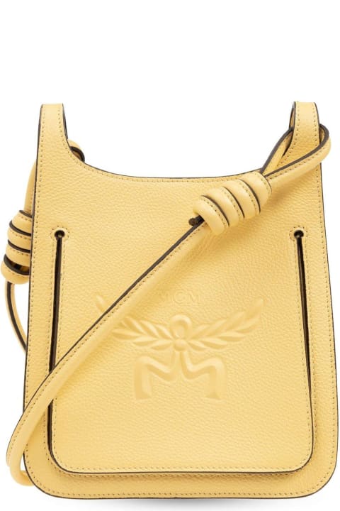 Shoulder Bags for Women MCM Mini Himmel Logo Embossed Hobo Bag