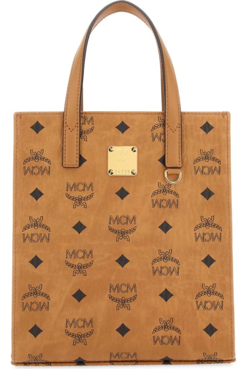 MCM Totes for Women MCM Printed Canvas Shopping Bag