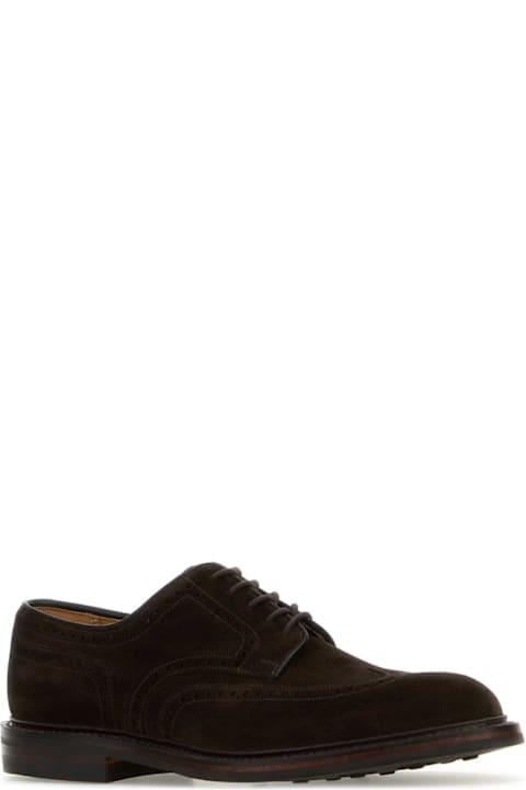 Crockett & Jones Shoes for Men Crockett & Jones Brown Suede Pembroke Lace-up Shoes