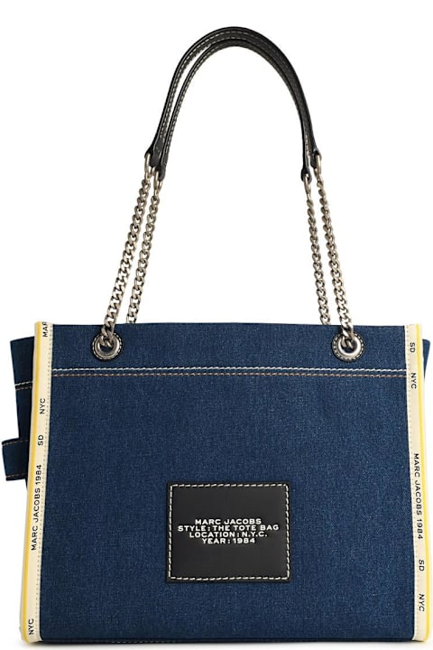 トートバッグ Marc Jacobs THE DENIM CHAIN MEDIUM TOTE BAG Amazon.com: Marc Jacobs The Denim Chain Medium Tote Bag