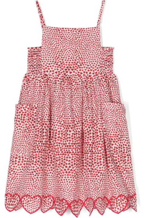 Stella McCartney Kids Stella McCartney Kids Hearts High Summer All-over Dress In Cotton