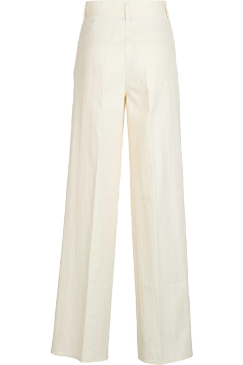 Pants & Shorts for Women Forte_Forte Straight Buttoned Trousers