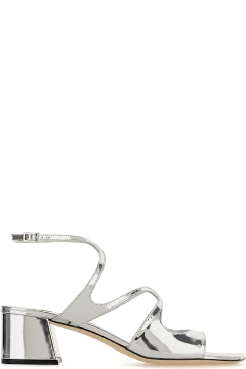 Jimmy Choo Sandals for Women Jimmy Choo Silver Leather Azilia Sandals