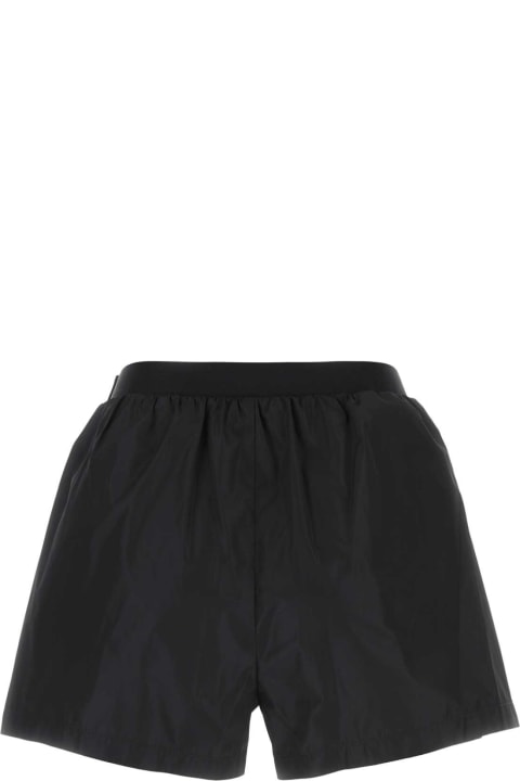 Miu Miu Pants & Shorts for Women Miu Miu Black Polyester Blend Shorts