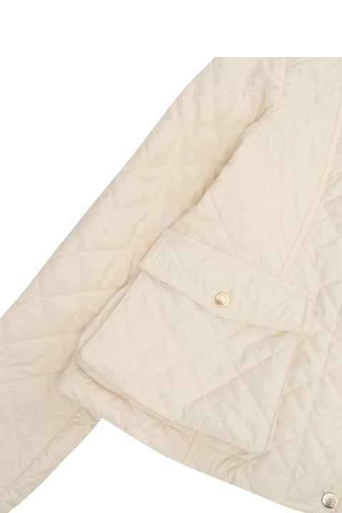 Topwear for Girls Moncler Cream-colored Kamaria Jacket