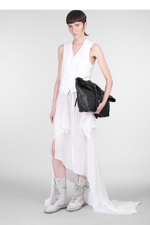 Ann Demeulemeester for Women Ann Demeulemeester Tiuku Vest In White Viscose