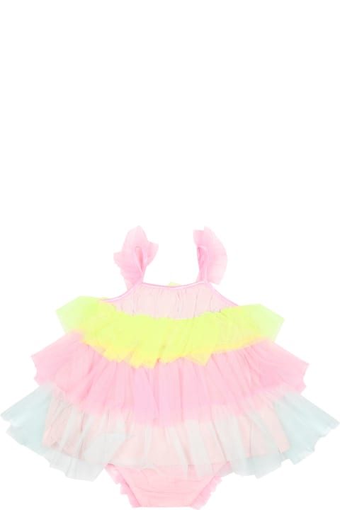 ベビーガールズ Billieblushのウェア Billieblush Multicolor Elegant Dress For Baby Girl