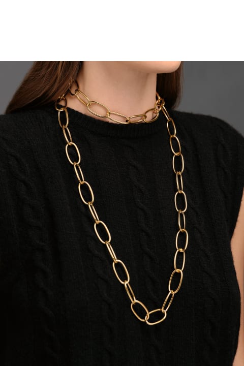Necklaces for Women Federica Tosi Lace Long Bolt Gold