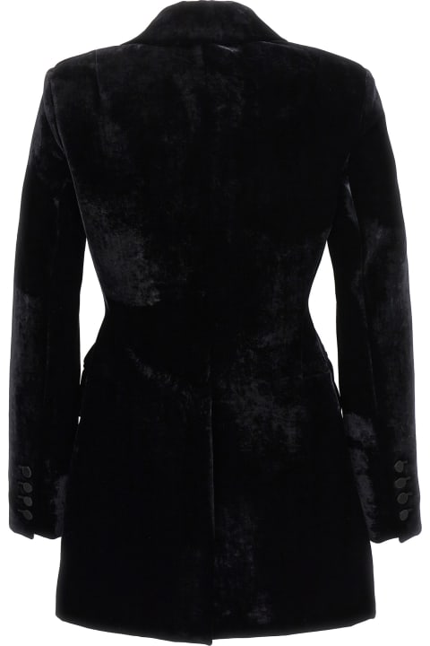 Ermanno Scervino Coats & Jackets for Women Ermanno Scervino Velvet Double-breasted Blazer