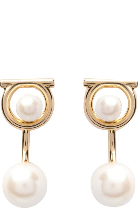 Earrings for Women Ferragamo Gancini Pearl Earrings