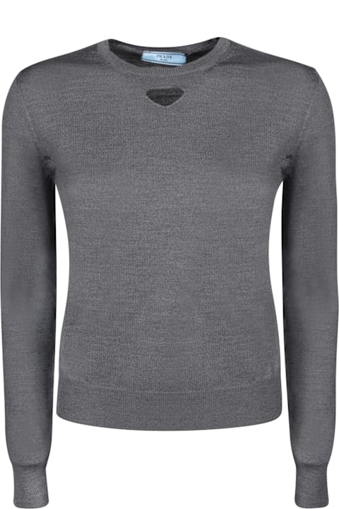 Prada Sweaters for Women Prada Dark Grey Wool Sweater